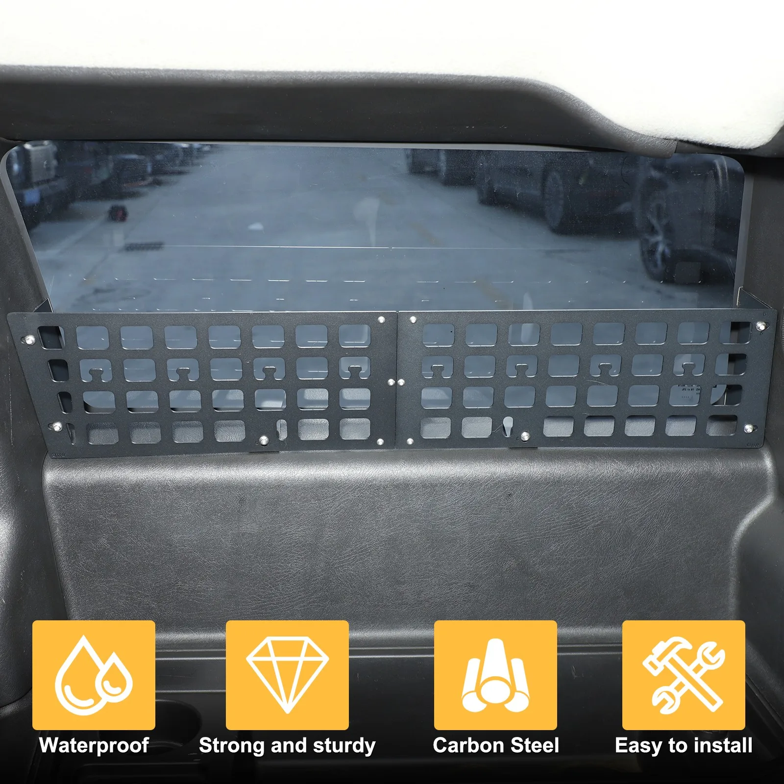 

Aluminum Alloy Car Trunk Side Window Storage Fence Molle Panel For Hummer H2 2003-2007 Mulitpurpose Rack Accessories