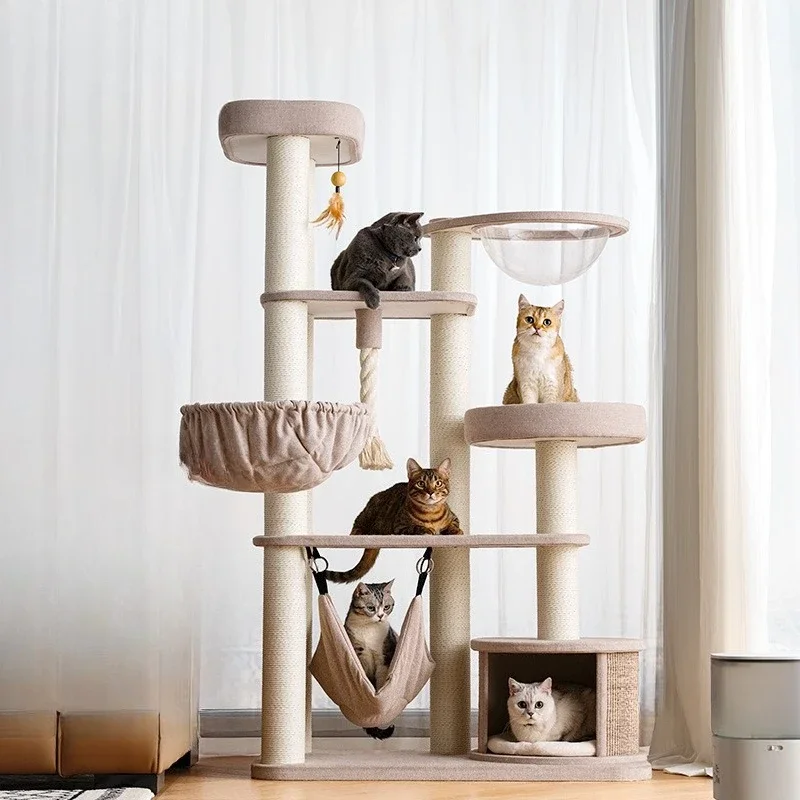 

Cat climbing frame household special large luxury cat climbing frame cat nest integrated