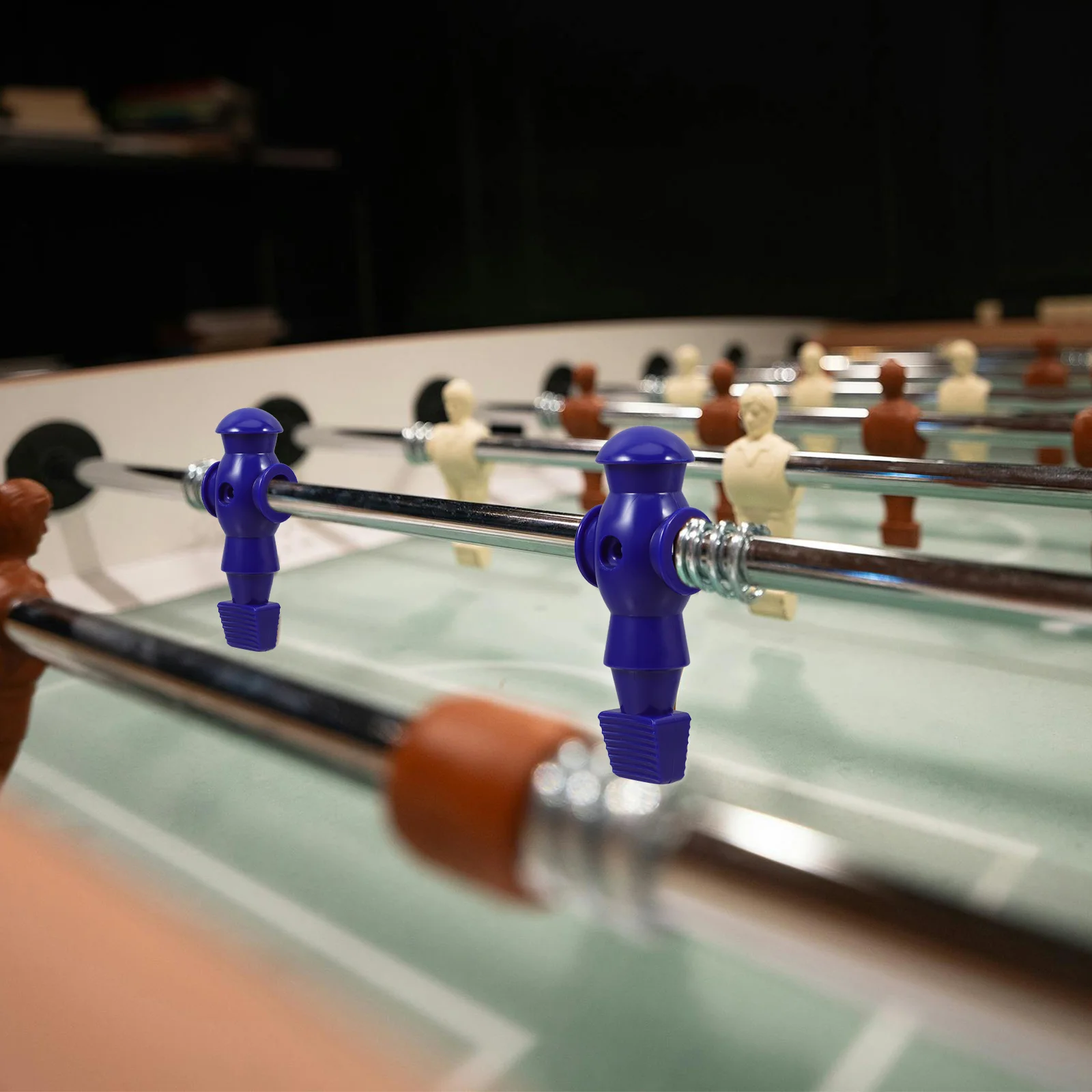 

26pcs Foosball Players Table Football Replacement Figures 107Mm Height Plastic Side Hole 16Mm Front Hole 4Mm For Soccer Table