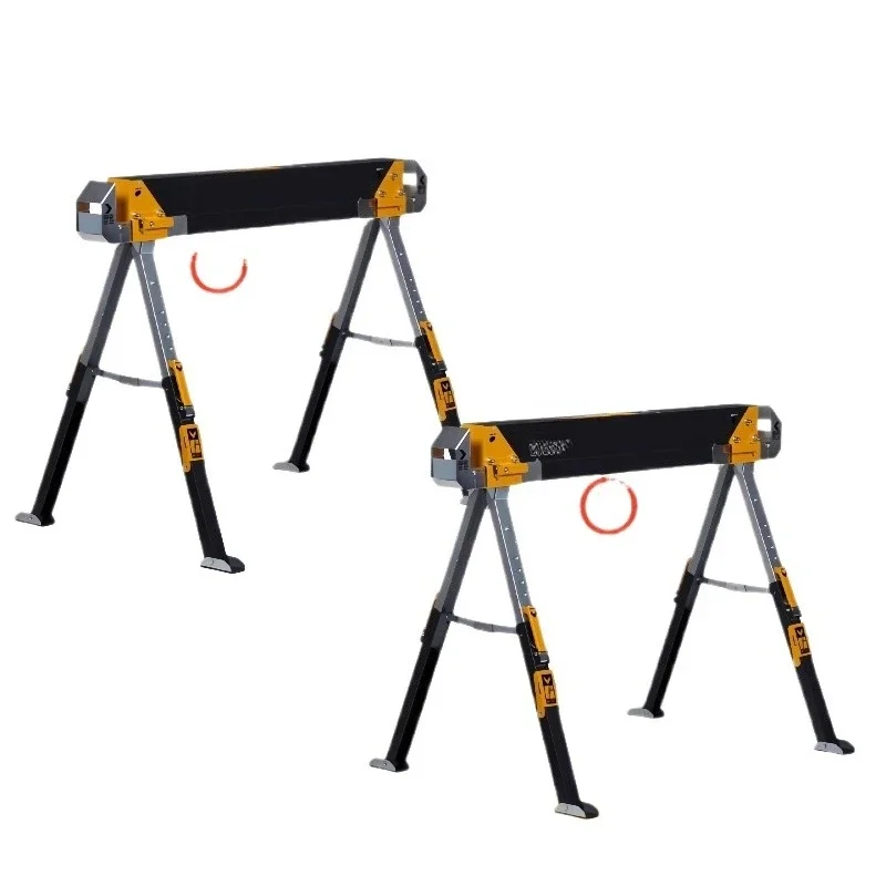 Fast folding storage workbench Heavy duty graduated construction desktop