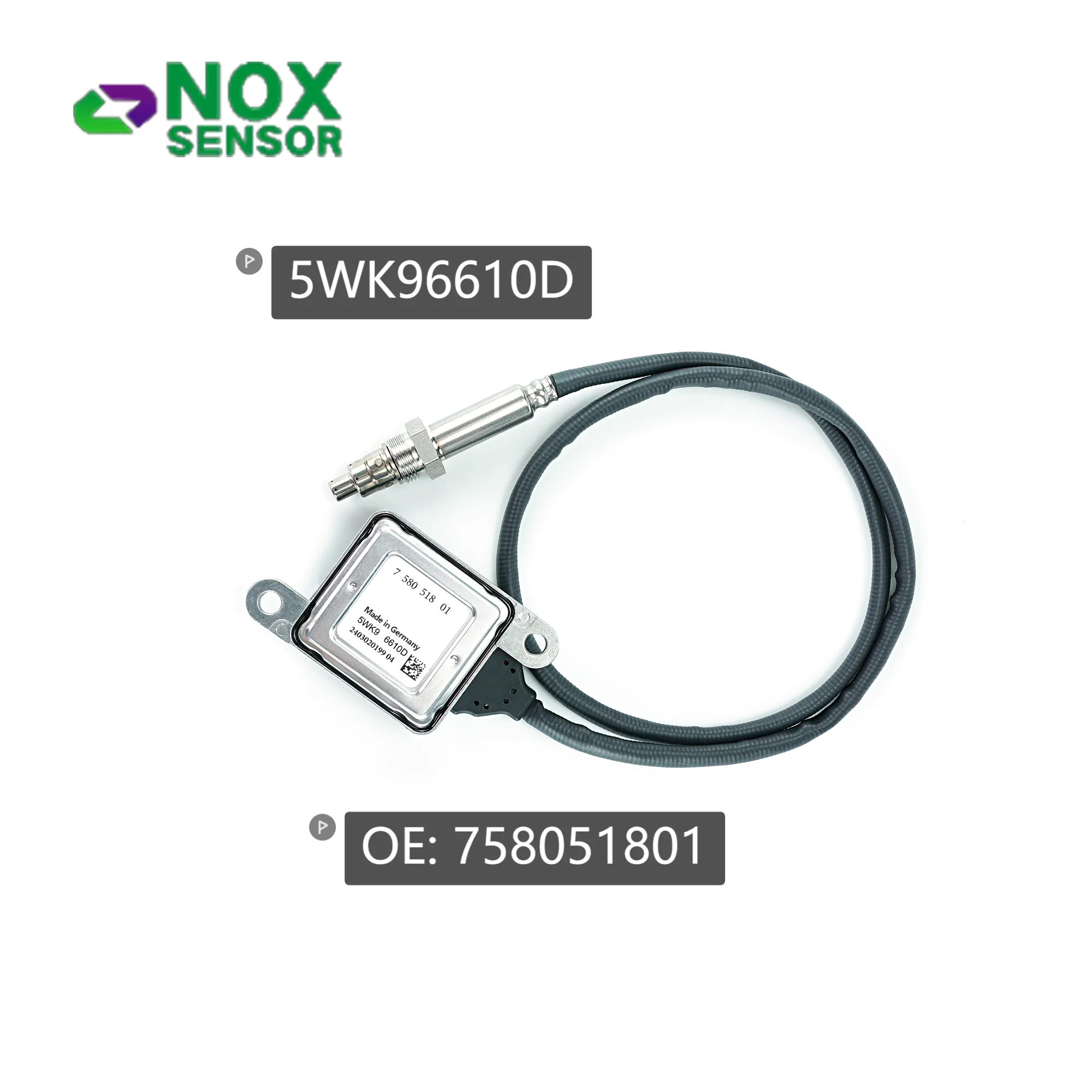 758051801 Nox Sensor 5WK96610D Nitrogen Oxide Sensor NOx Sensor For BMW E90 E91 E60 E61 E63 E64 325i 330i 525i 530i 630i