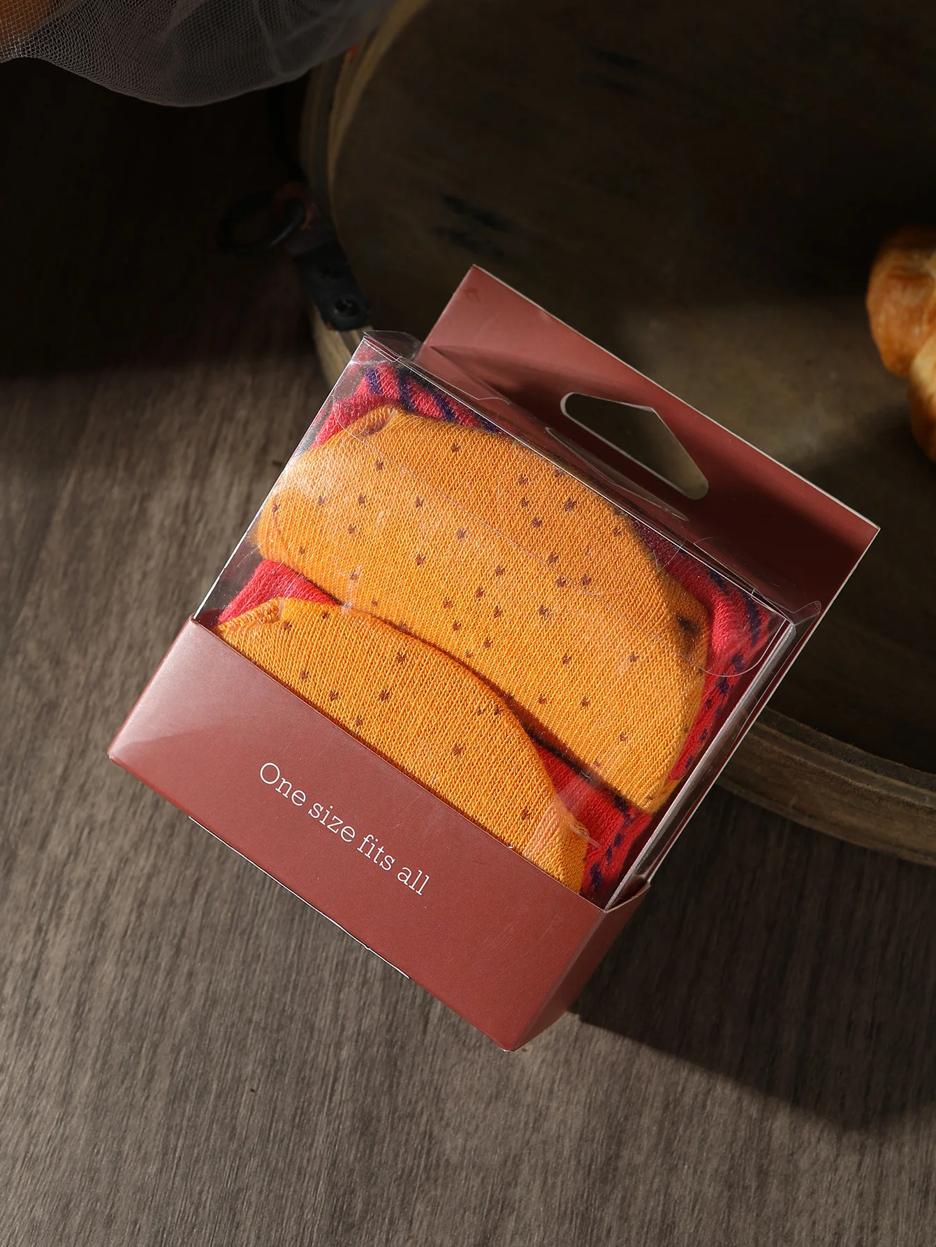 زوج واحد من جوارب منتصف الساق للرجال والنساء، مبتكرة وممتعة، جوارب صندوق هدايا بوريتو المكسيكية الملونة، نمط عصري أوروبي وأمريكي، هدية جديدة كاجوال للحفلات، عيد الميلاد، سانتا كلوز، نمط الخريف والشتاء، نمط مناسب لجميع المواسم، نمط لطيف وممتع