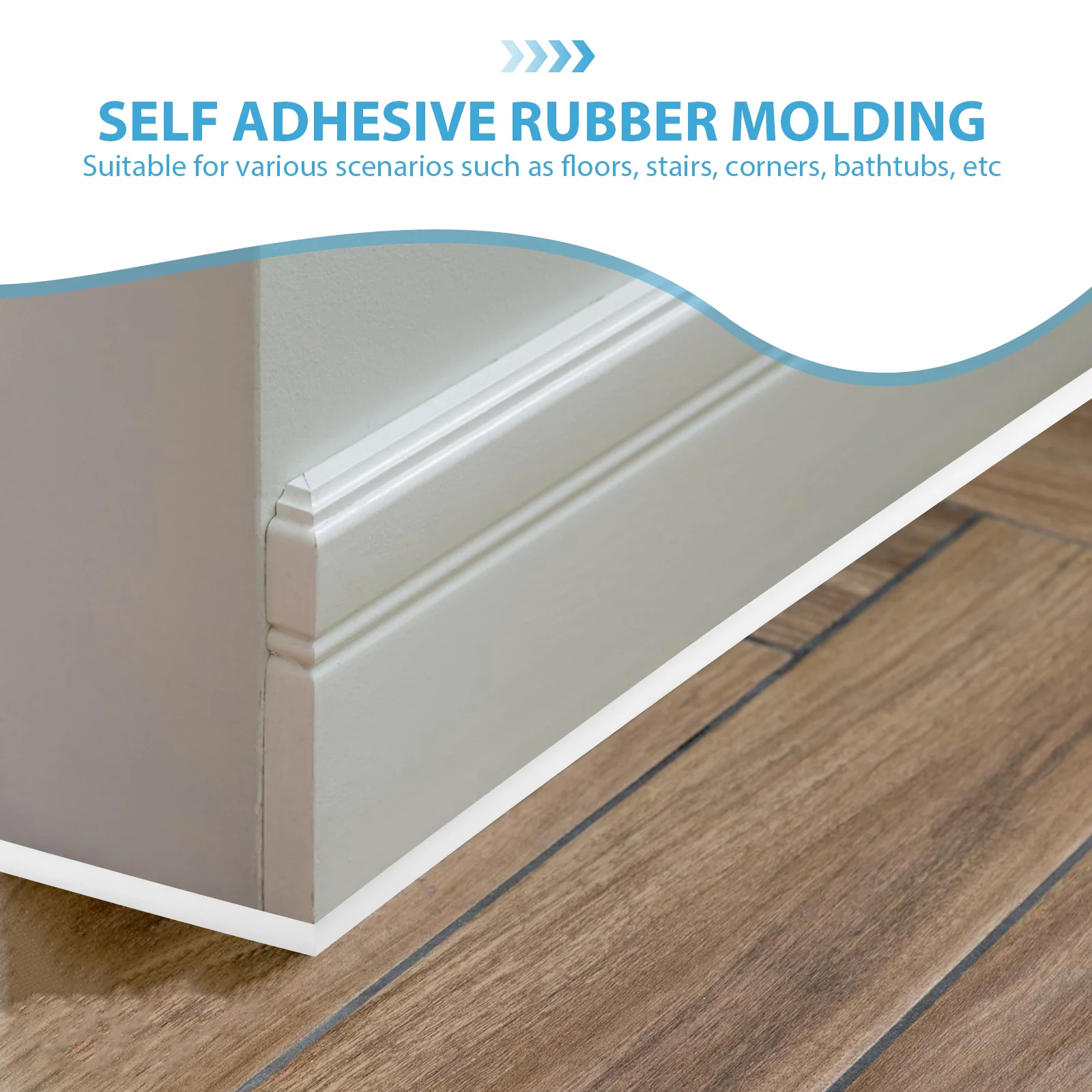 3 أمتار ذاتية اللصق بولي كلوريد الفينيل حافة تقليم مرنة ربع مستديرة صب لزوايا الدرج الأرضي حوض الاستحمام قشر عصا ديكور #6