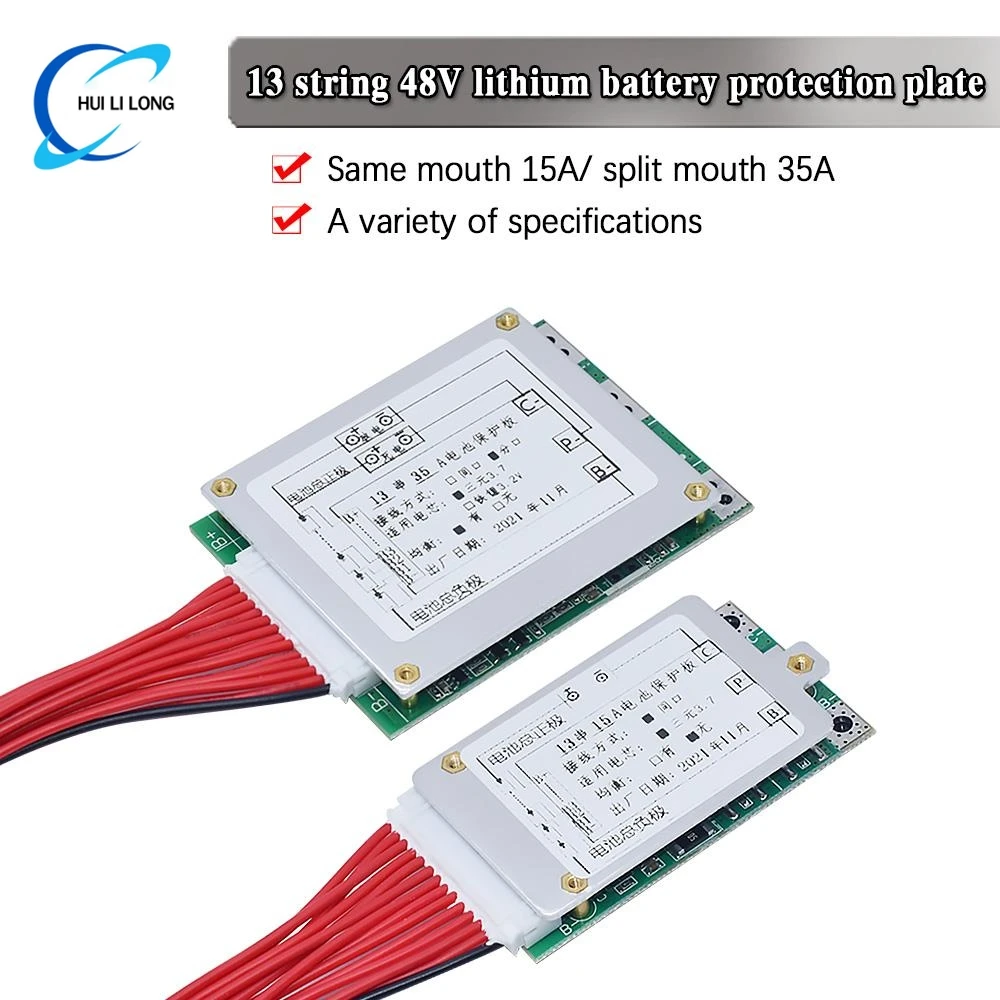 wavgat-13s-35a-48v-li-ion-litio-18650-bateria-bms-placa-pcb-pcm-equilibrio-placa-de-circuitos-integrados-para-arduino