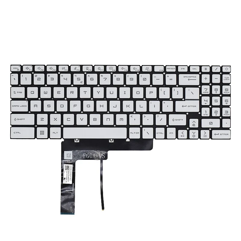 OEM Replacement New Laptop US Keyboard For MSI Stealth GS77 MS-17P1 With blue Backlit