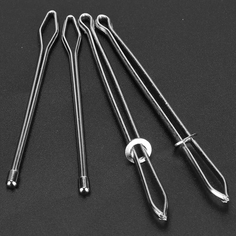 

4pcs belt threading tools, DIY sewing accessories, metal belt with threading guide needle, suitable for household sewing machine