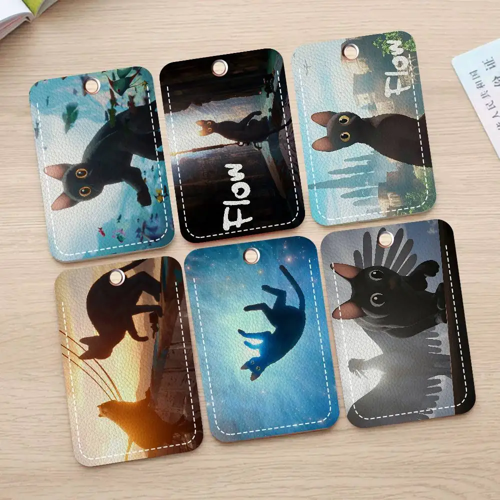 

Держатели для карт Movie F-Flow Cat, защитные чехлы для студенческих удостоверений, чехлы для карт доступа в кампус, брелок для ключей с защитой от потери