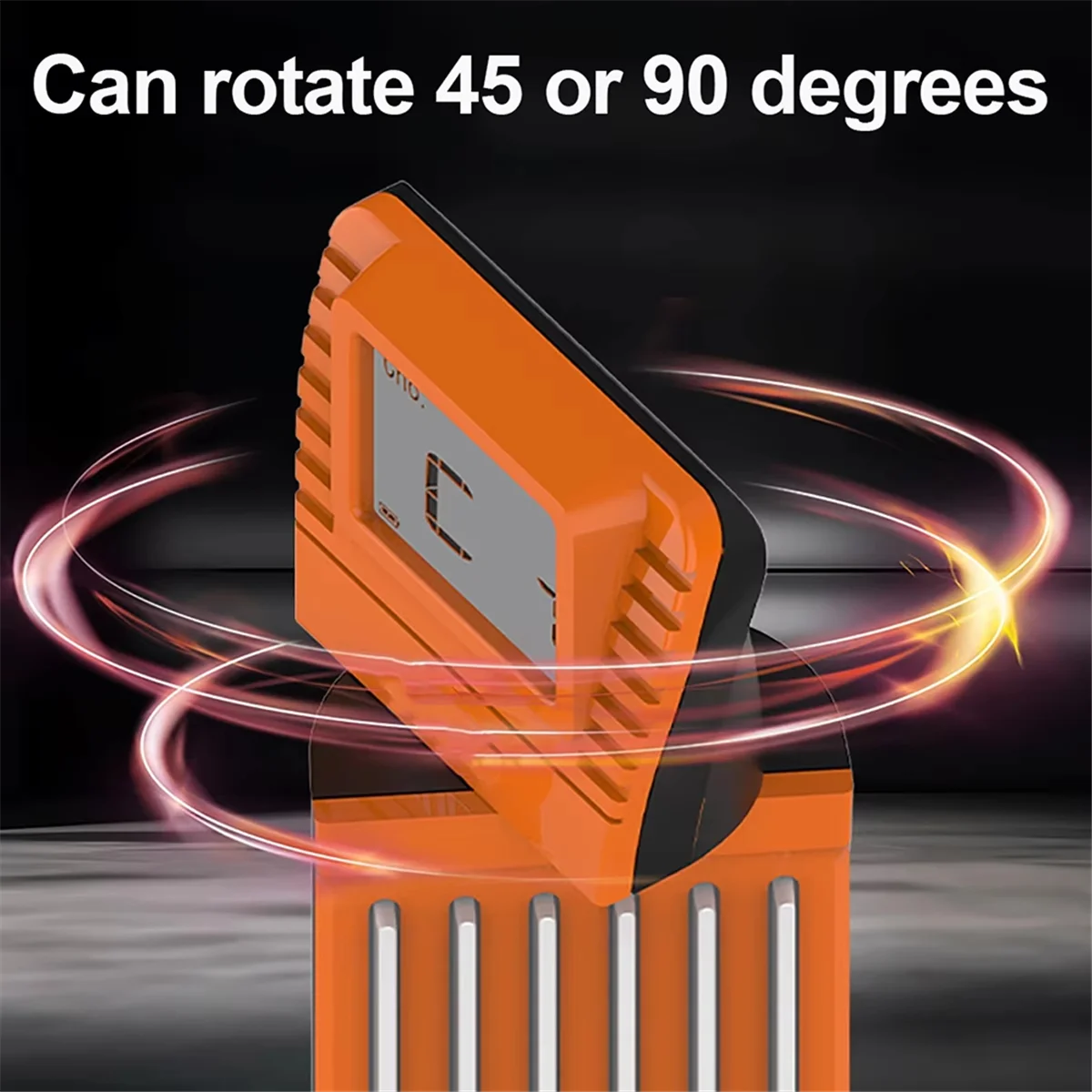 QA88X NEUER Gitarren-Akkord-Trainer, tragbares Gitarren-Hals-Akkord-Übungswerkzeug für Anfänger, rotierende Diagramm-Bildschirm, geräuschloses Üben