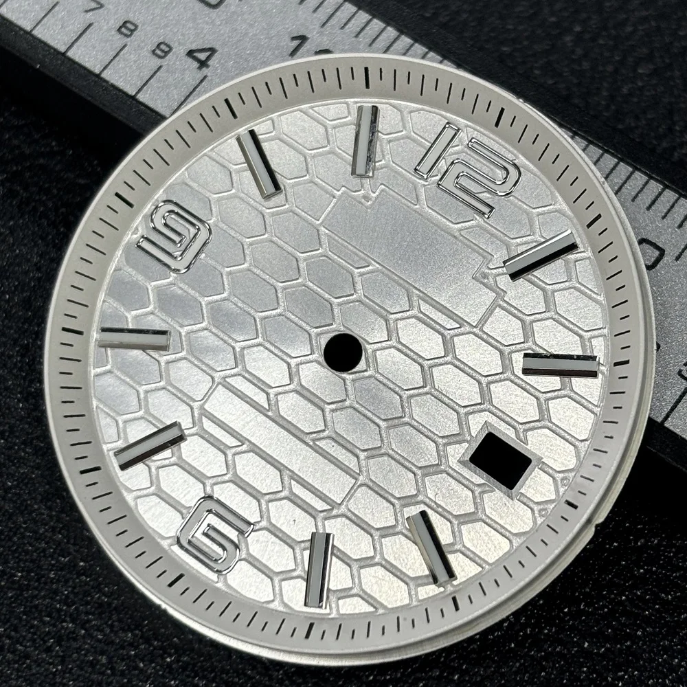 2025 جديد الرجال اليوبيل NH35 ساعة الطلب مع قرص العسل عزر الطلب NH35 حركة ساعة معدنية حالة الاتصال الهاتفي