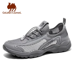 GOLDEN CAMEL Masculino Sneakers Malha Ao Ar Livre Respirável Casual Sports Running Walking Shoes Água Sapatos Femininos para Homens 2023 Verão