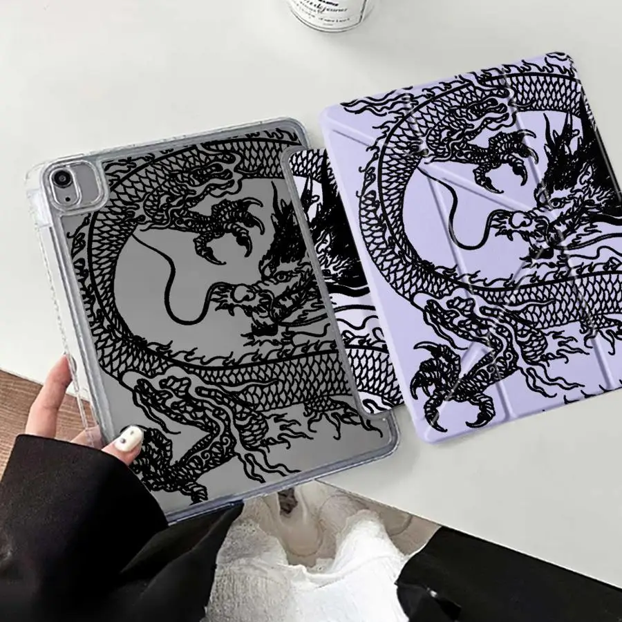 

C-Chinas Cool Dragon Tablet Case For iPad Pro 11th 10th 9th 8th 7th 12.9inch Pro 2025 Mini 6 7 Air 4 5 M3 M2 1 2 M4 11inch