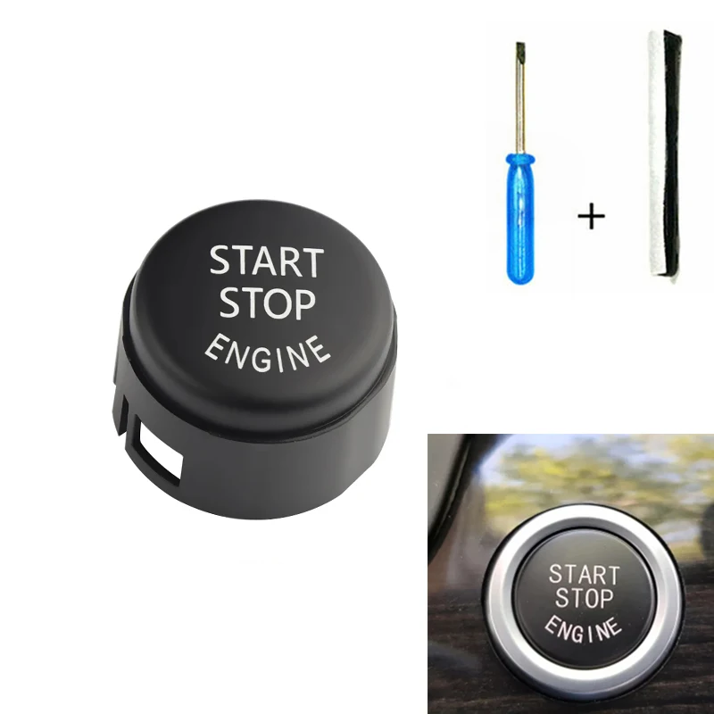 Engine Start Stop Switch Cover for for BMW 5 6 7 Series F01 F02 F10 F11 F12 2009-2013 Without Off Button Replace Cap