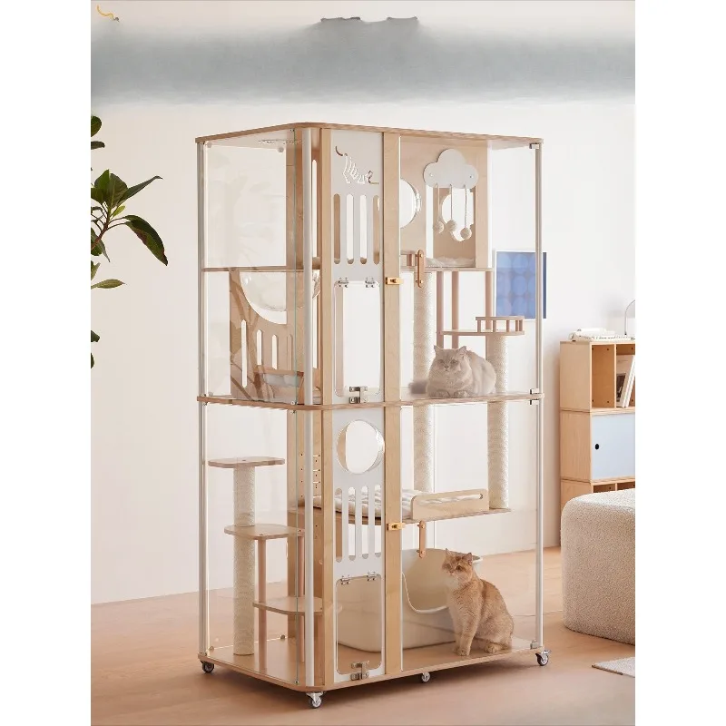 King  Villa with Fresh Air Atmosphere Nest Multi-Family Cage Cabinet House