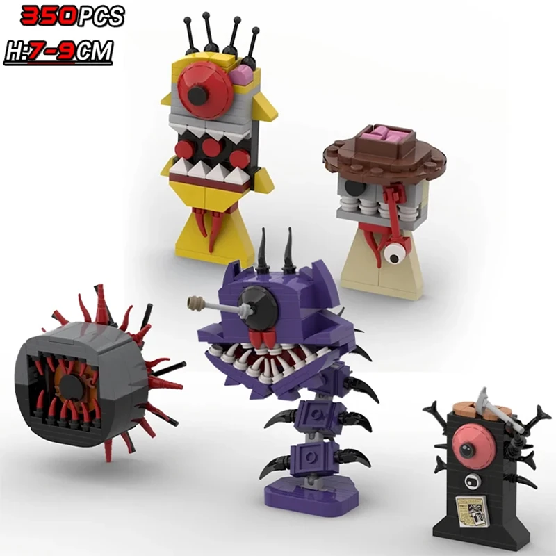 Figurines d'action Parasite, blocs de construction, jouets Sprunkie foncé d'horreur, briques Oren Wenda, jouets assemblés pour enfants, cadeau de noël et de pâques