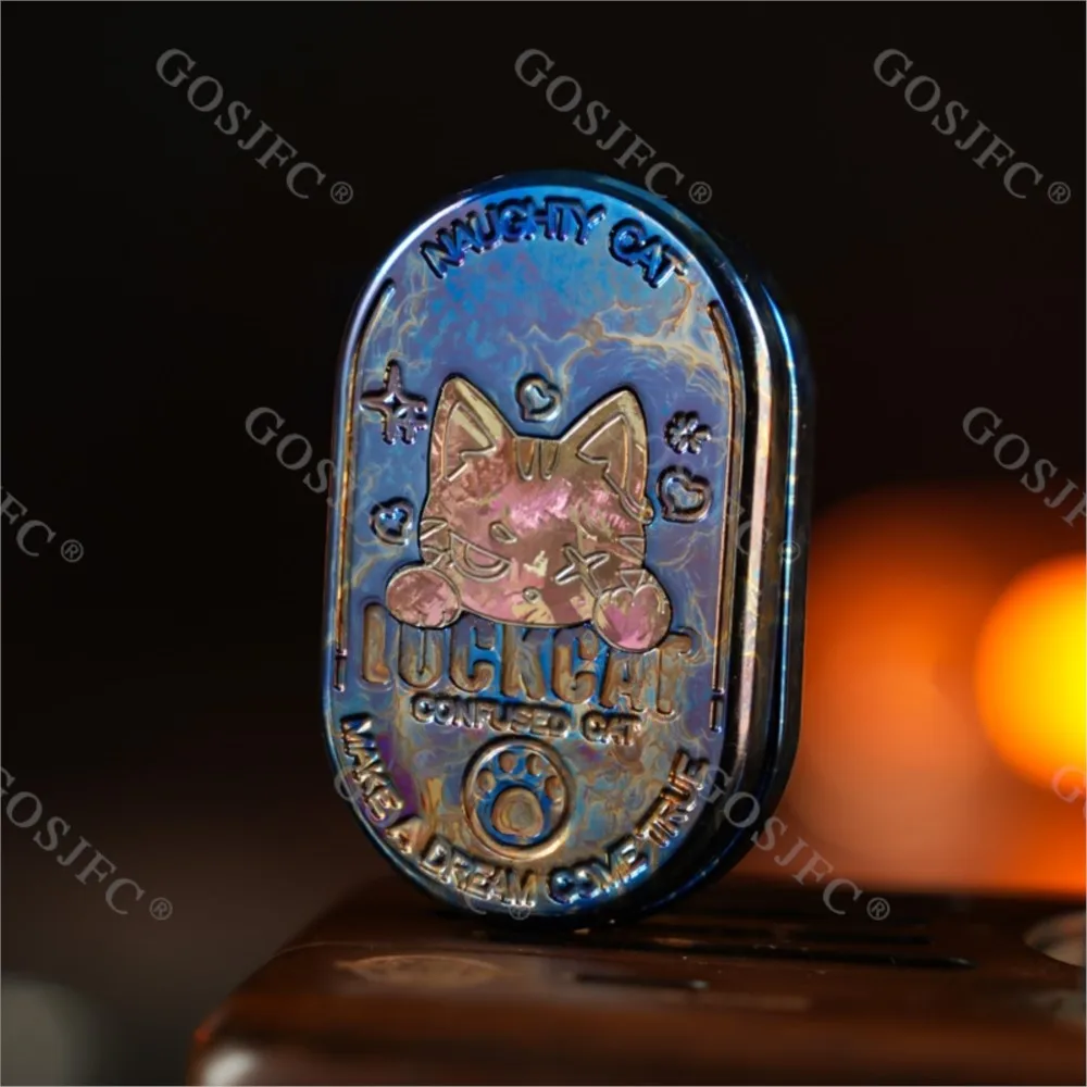 

Titanium God EDC Mechanical Dense Metal Push Slider Rotates Left And Right 360° Stress Relief Toy For Adults