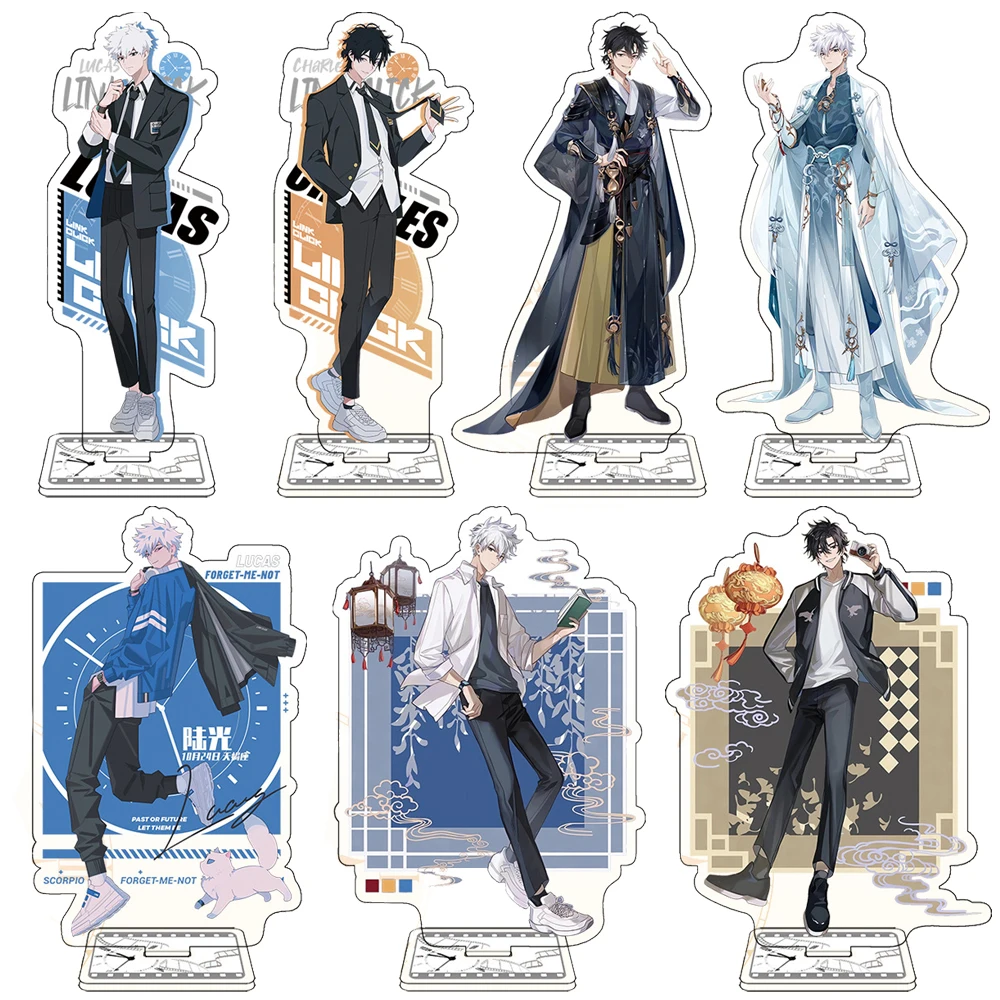 

Anime Shiguang Dailiren Link Click Acrylic Stand Model Figures Cheng Xiaoshi Lu Guang Cosplay Desk Decor Xmas Fans Gifts Display