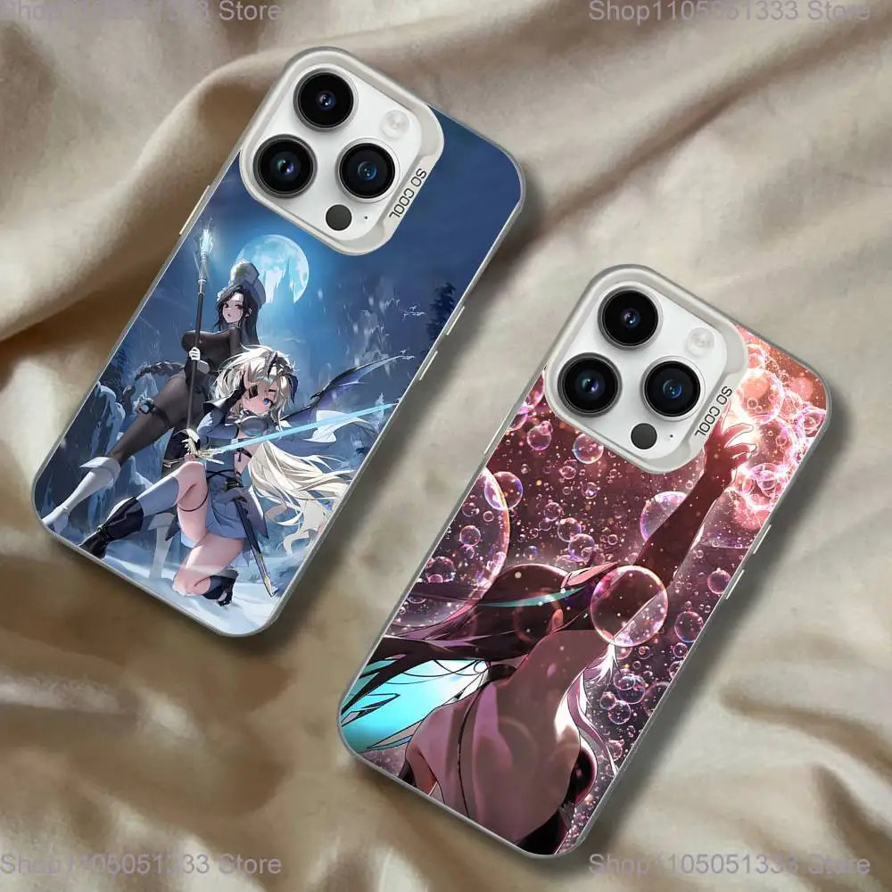 

Goddess of Victory N-Nikke Phone Case For iPhone 16,15,14,13,12,11,Pro,XS,Max,Plus,Mini,SE White Candy Matte Shockproof Cover