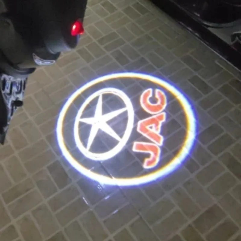 

2PCS 2pcs LED Welcome Light For JAC S3 S5 A13RS RS M2 T6 A13 A30 IEV4 HeYue YueYue Car Door Projector Lamps Gadget Accessory