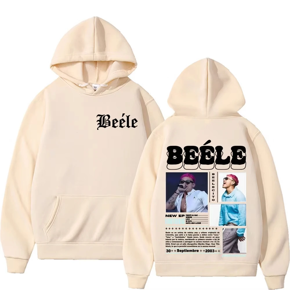 

Rapper Beelecito Album Tour 2025 Pullover Men Women Fashion Hip Hop High Street 90s Vintage Gothic Hoodies Oversized Sweatshirts