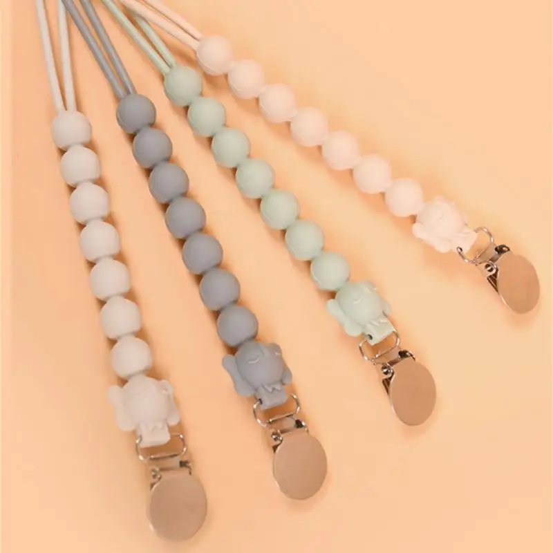

Baby Pacifier Clip Newborn Anti-lost Pacifier Holder Chain Infant Teething Soother Chew Dummy Chains Girl Boy Baby Accessories