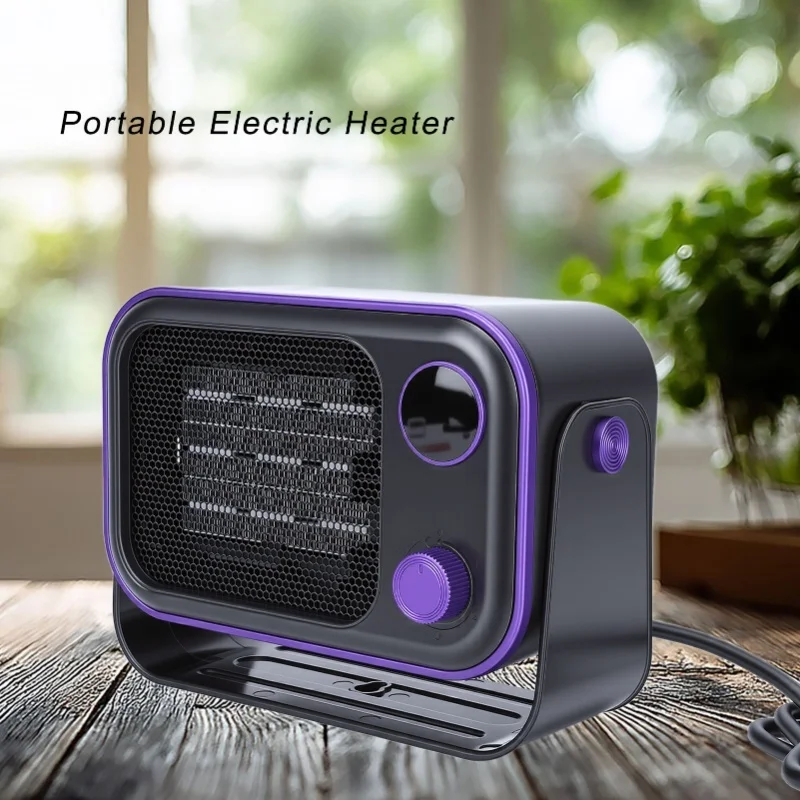 1200W Portable PTC Ceramic Heater Quiet With Temperature Display Overheat Tip Over Protection For Home Office