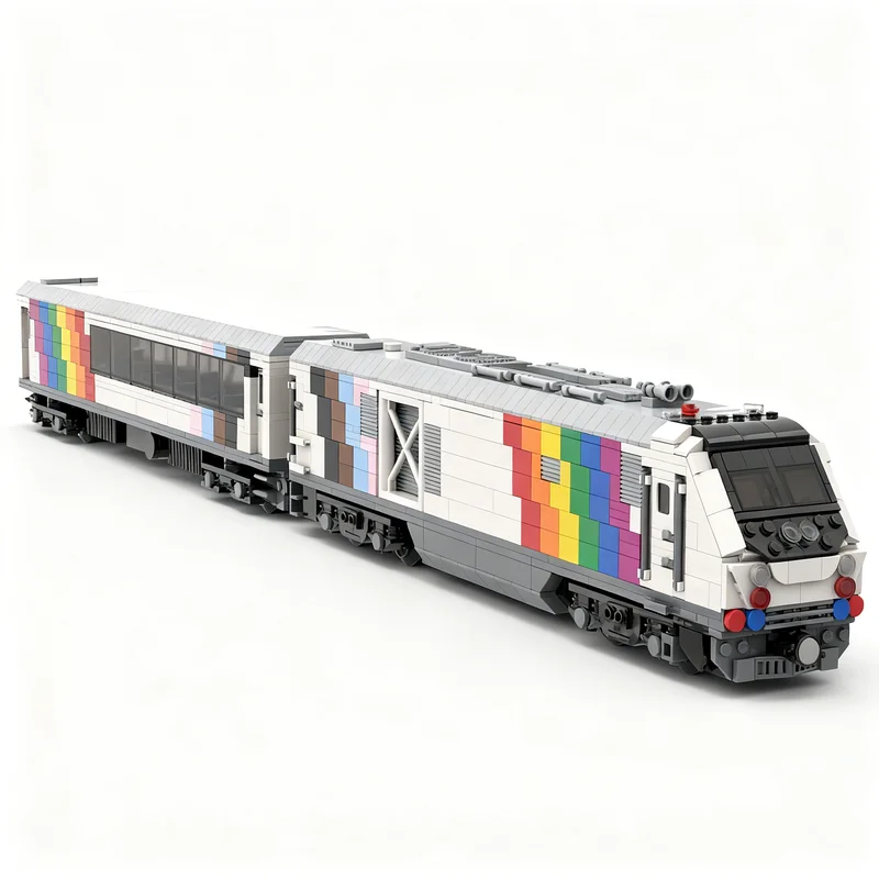 2932pcs MOC Train Progress Express Starter Pack Model Building Blocks Toys Christmas Gift Construction Birthday Brick 3D Art