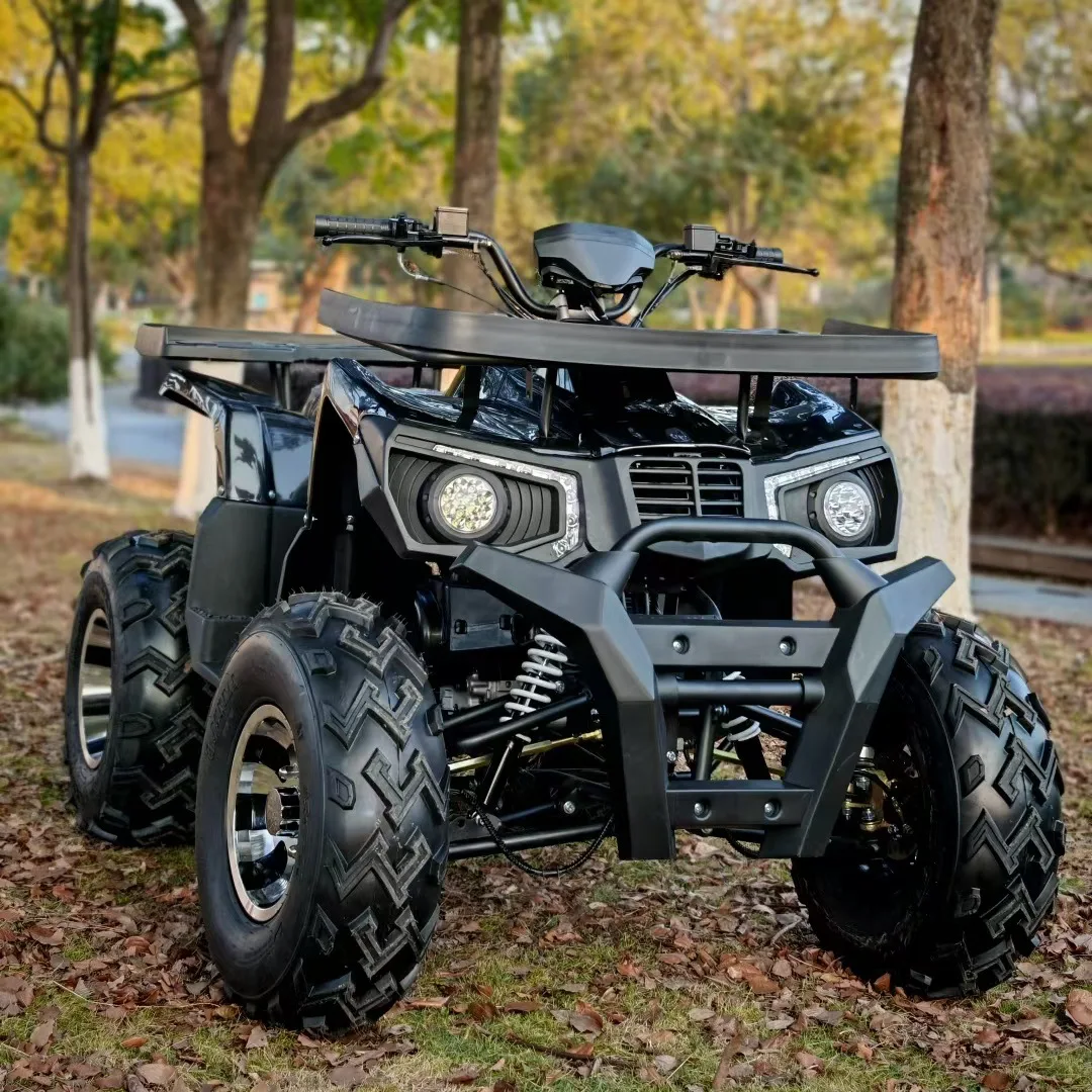 

200CC ATV, 4-Wheel All-Terrain Quad Bike, Automatic CVT, Adult Off-Road Motorcycle, 200CC Utility Vehicle
