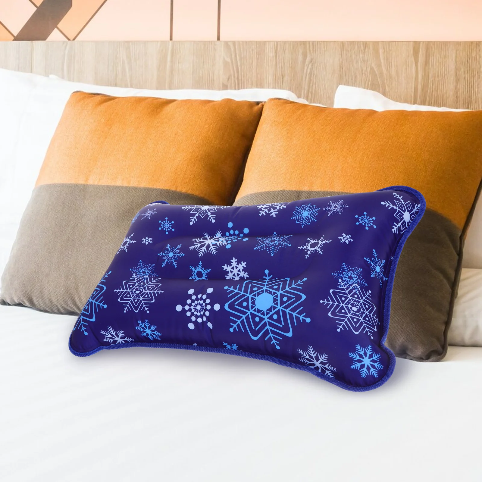 

Cooling Pillow Ice Inflatable Water Fillable Travel Outdoor Cooling Pillow Camping Sleep Aid Lightweight Portable Outdoor