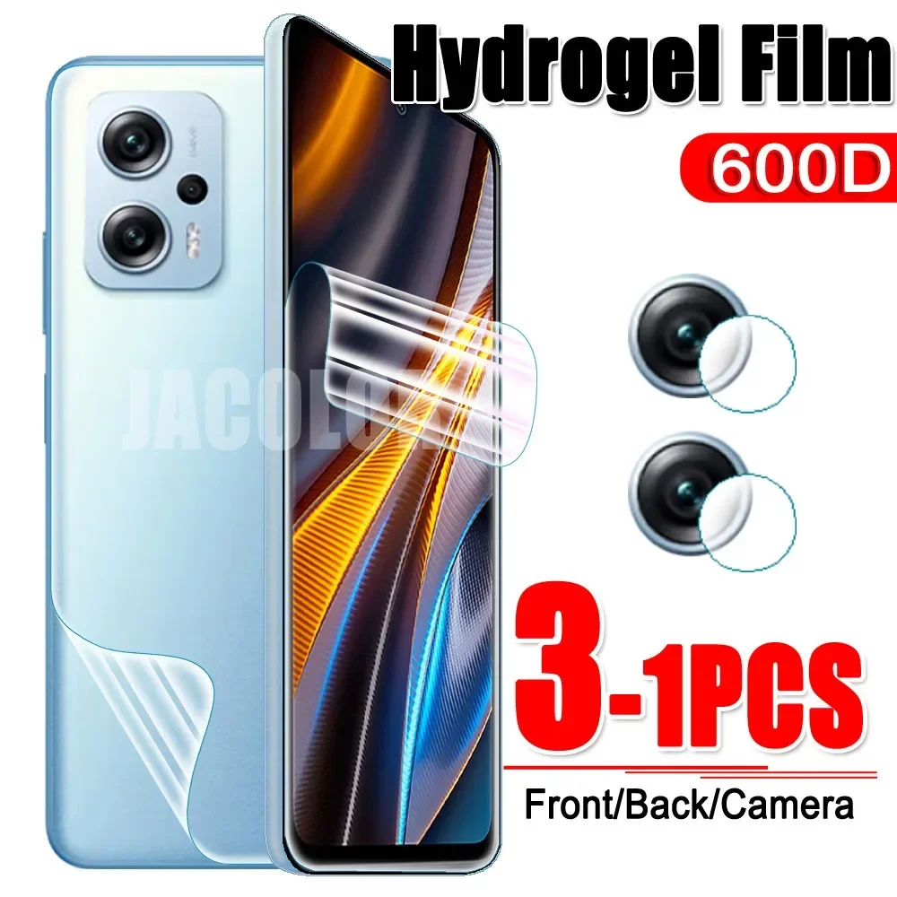 

1-3PCS Full Cover Hydrogel Film For Xiaomi Poco X3 NFC X4 GT Pro 5G C40 Camera Glass X 4 4Pro 4GT 3GT 3Pro 3NFC Screen Protector