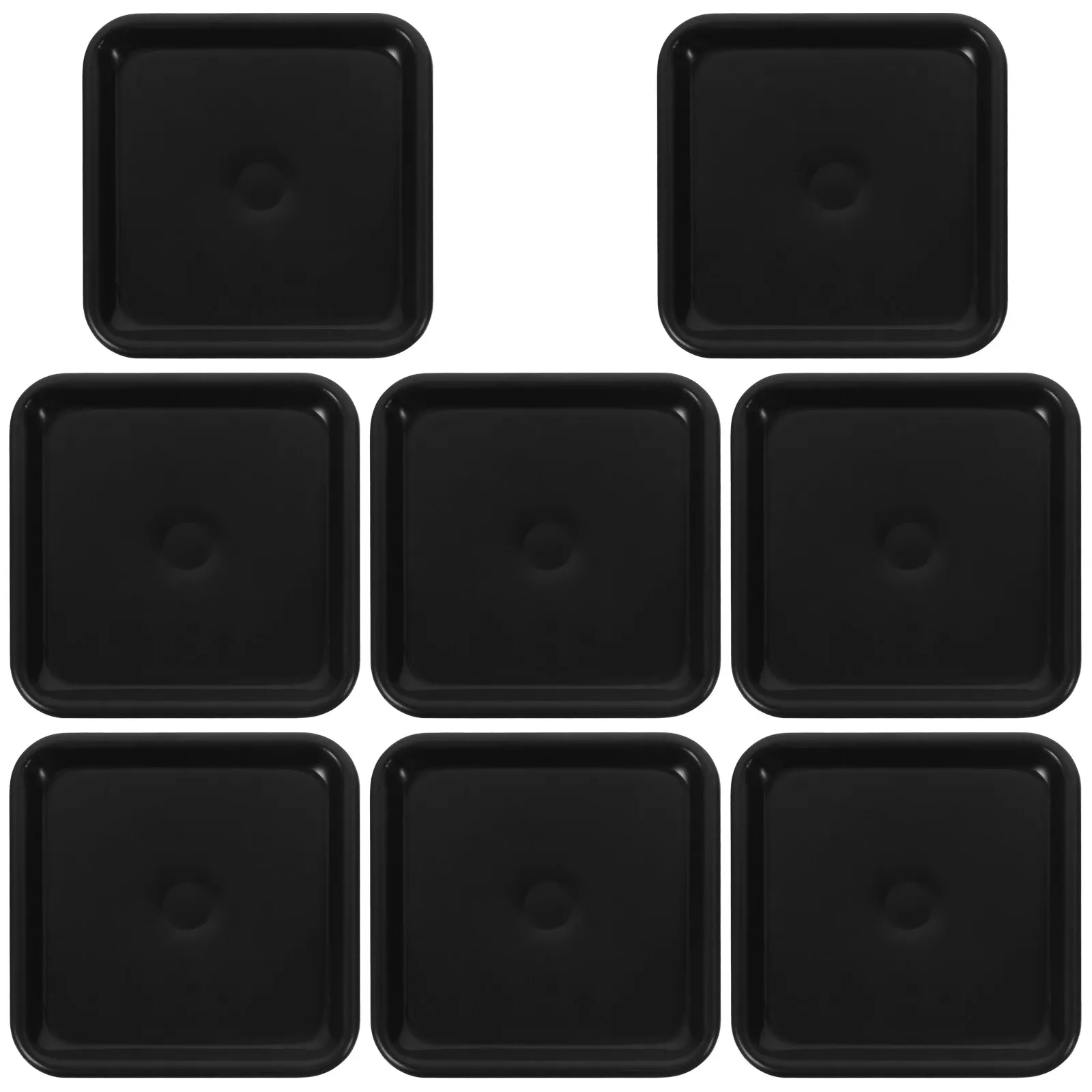 8Pcs Furniture Protection Pads Square Caster Cups Anti-Skid Floor Grip Carpet Protectors Sliding Furniture Feet Moving Sliders