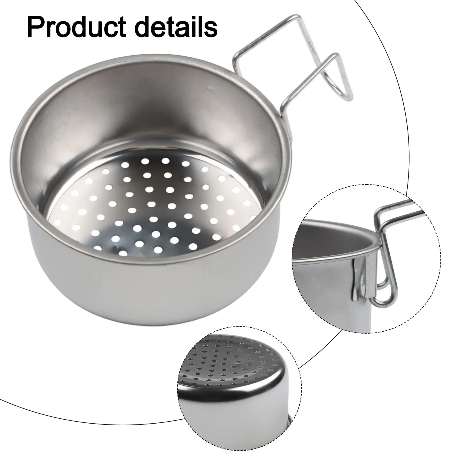 Drain Basket Food Scraps Collector Silver Kitchen Waste Drain Sink Waste Collector Space-Saving Drain Solution