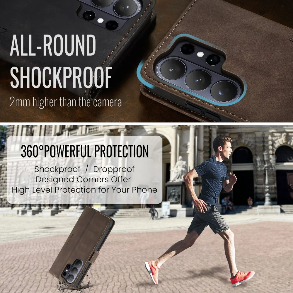 حافظة لهاتف سامسونج جالاكسي S26 الترا 5G محفظة جلدية مغناطيسية Etui Book Coque Samsung S26 Plus S 26 S26 Ultra غطاء بطاقة Funda