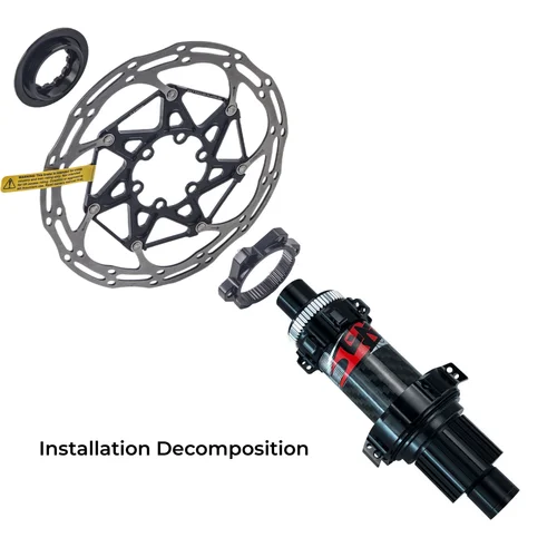 Imagen 2 del producto EVOSID-Adaptador Centerlock a 6 orificios para bicicleta de montaña, conversión de bloqueo central, Rotor de freno de disco de 6 pernos, accesorios para ciclismo
