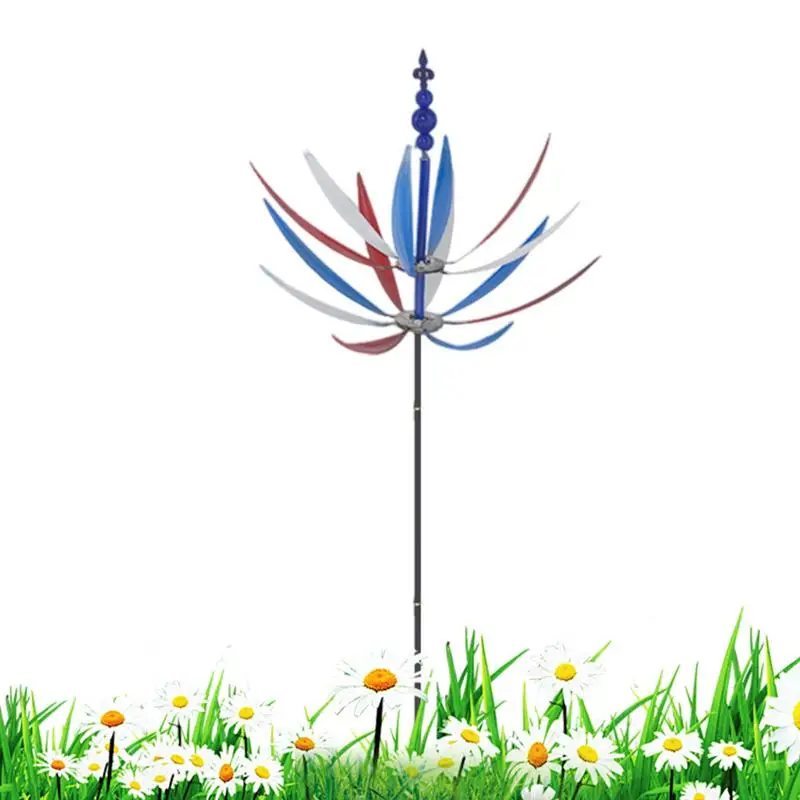 

Металлическая ветряная мельница Harlow, 3D вращающаяся кинетическая скульптура, газон, металлические ветряные Спиннеры, украшение двора и сада