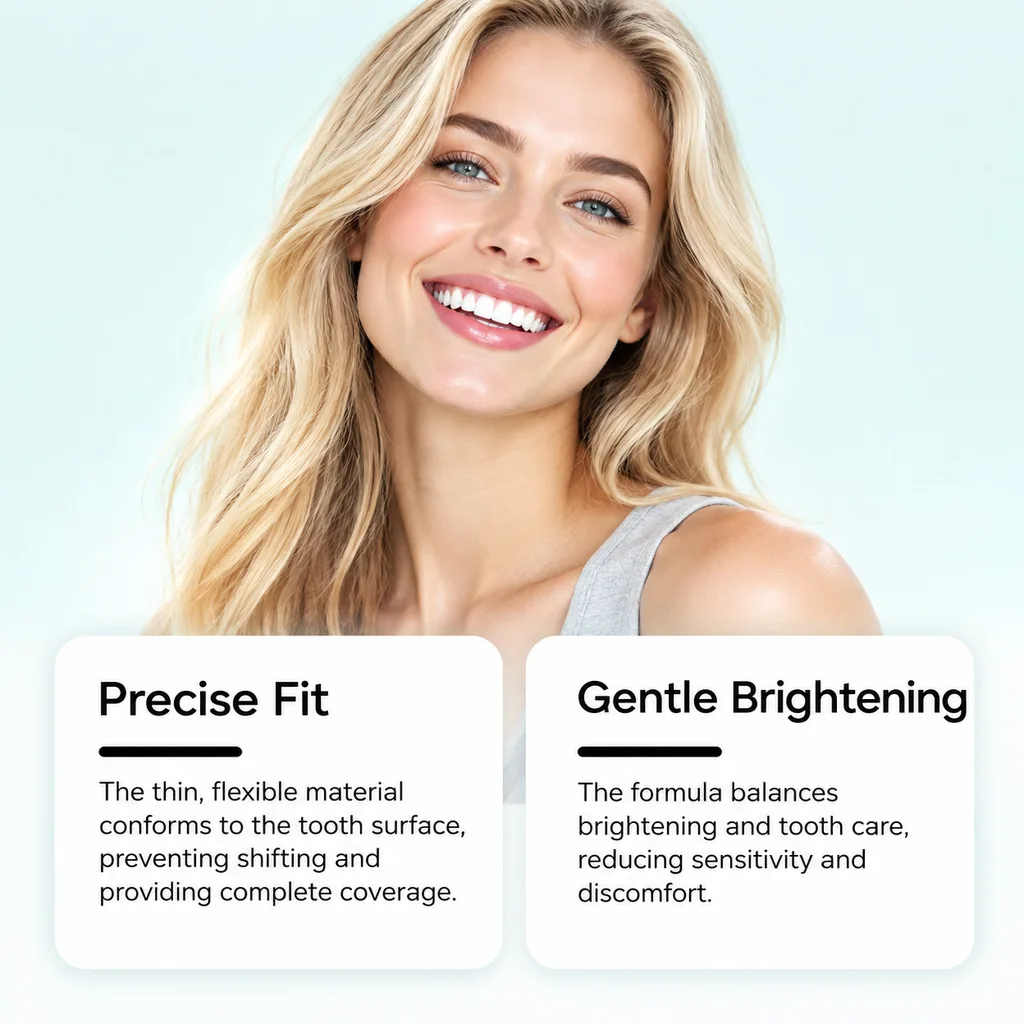 Teeth Whitening Strips Oral Hygiene Fresh Breath Brighten Tooth Bleaching Long Lasting Oral Care Tooth Whitener Patches