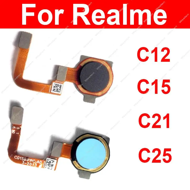 

Fingerprint Sensor Flex Cable For OPPO Realme C25 C21 C15 C12 Power Button Sensor Unlock Touch Home Fingerprint Sensor Flex Part