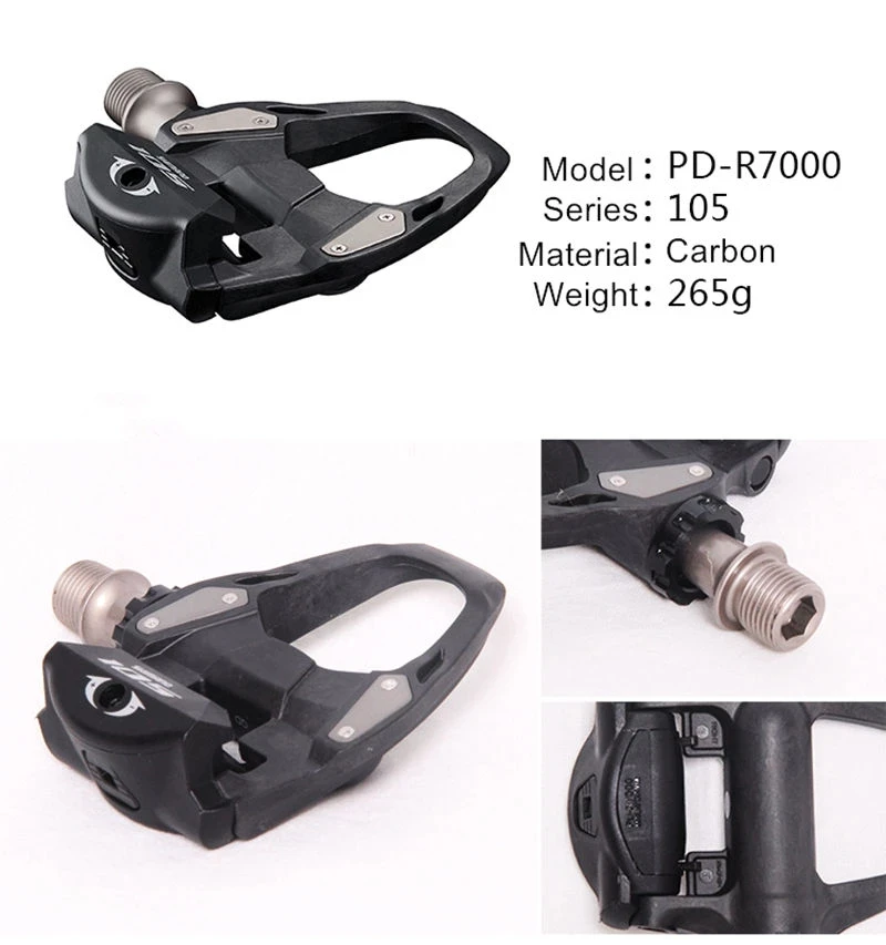 Pedales de bicicleta de carretera SHIMANO 105 PD R7000/PD-R8000, pedales autoblocantes de carbono con tacos SH11 SPD-SL R540, pedales de pieza de bicicleta