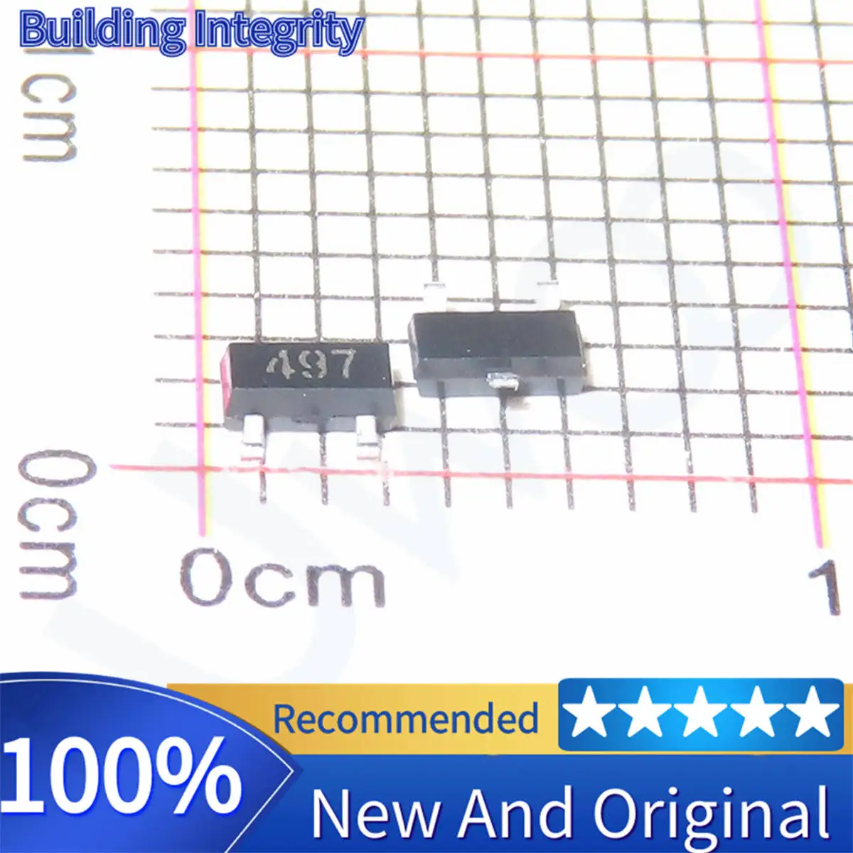 10PCS 100% new original spot FMMT497TA SOT23 marking:497 FMMT497 High Voltage High Performance Transistor NPN 0.5A 300V
