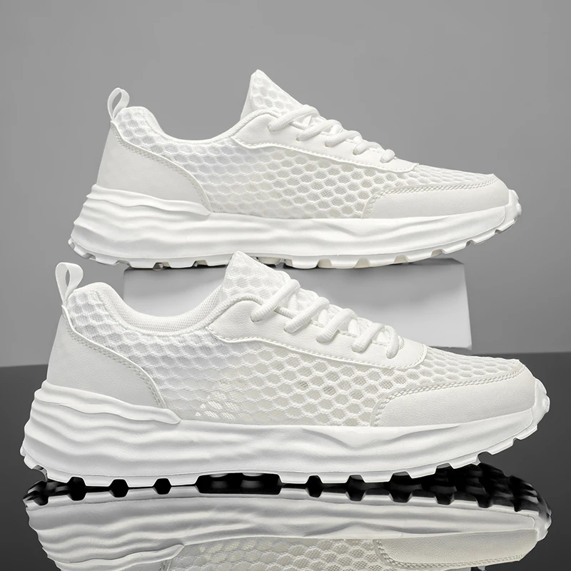 

YRZL Mens Sports Shoes 2025 Running Sneakers Breathable Mesh Lightweight Anti Slip Comfortable Walking Shoes for Men Outdoor