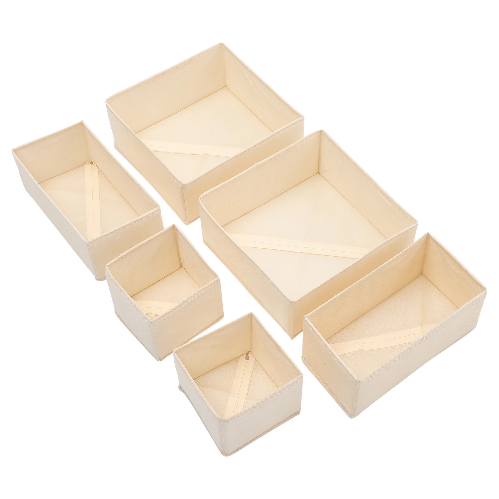 

Underwear Storage Box Drawer Organizer Beige Wardrobe Socks Clothes Containers Bra Towel Holder Bedroom Cloth Foldable Household