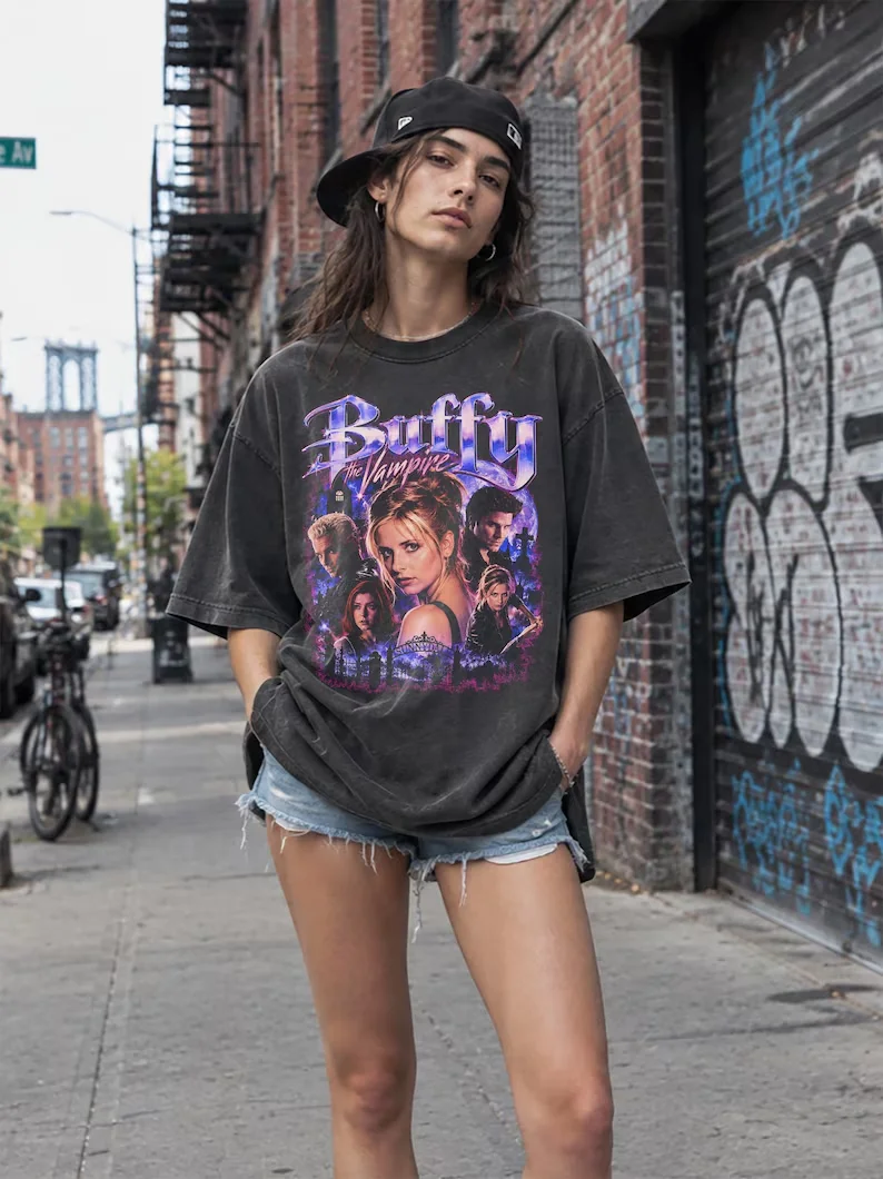 Buffy The Vampire Slayer Tee, Buffy Shirt, 90s TV Fan T-Shirt, Vintage Inspired Graphic Tee, Unisex Streetwear, Fan Gift