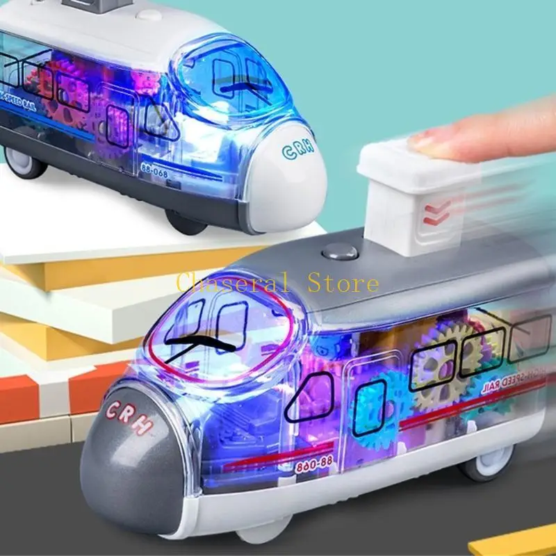 E7ce kinderen transparante versnellingsspeelgoed cultiveren creativiteit en handoogcoördinatie