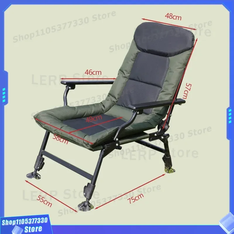 Thickened European Fishing Chair Enlarged Folding Seat Widened Leisure Outdoor Camping Sturdy Portable Factory Direct New