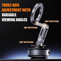 Vacuum Magnetic Suction Cup Car Mobile Phone Mount Universal Folding Phone Stand Universal Auto Phone Stand for 4-7 Inches 3