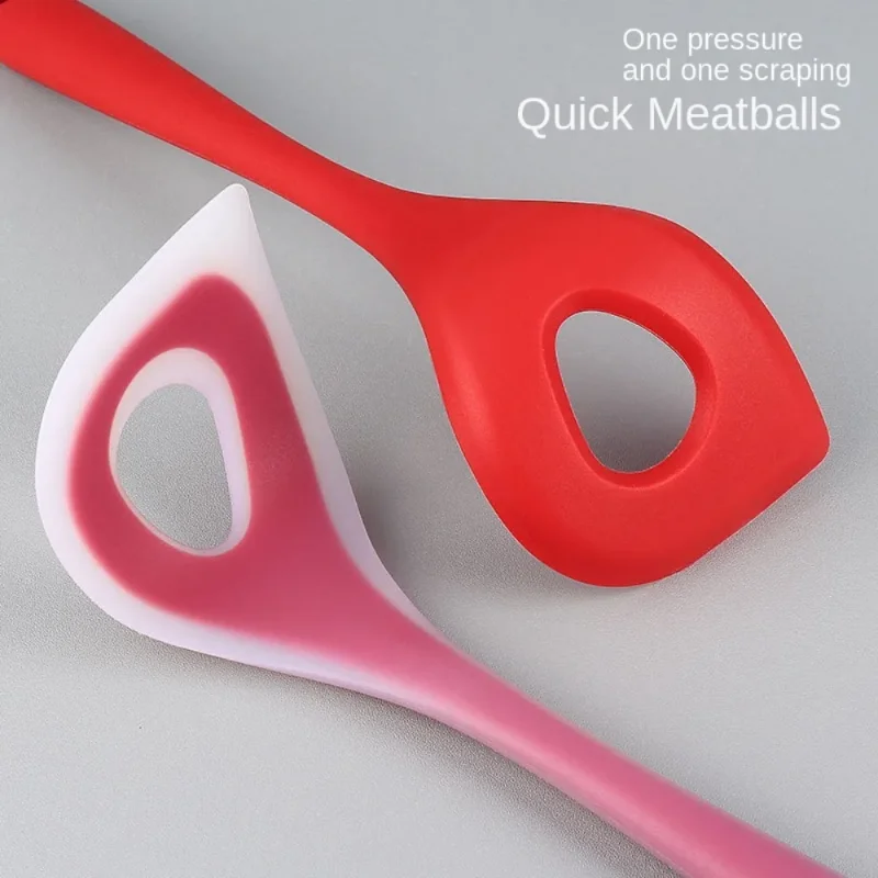 Durable Silicone Meatball Maker Tool Manual Meatball Scoop Fish Ball Spoon Meatball Spoon Silicone Meatball Maker Home Quick