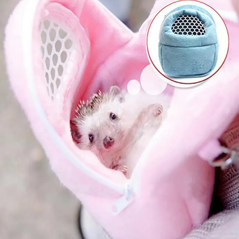 Pet Carrier Rabbit Cage Hamster Chinchilla Travel Winter Warm Bags Cages Guinea Pig Carry Pouch Bag Breathable Pet Rat Cage