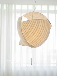 Lámpara colgante Led de tela Wabi Sabi de diseño moderno, candelabros Led para sala de estar y comedor, iluminación para decoración del hogar, luminaria colgante