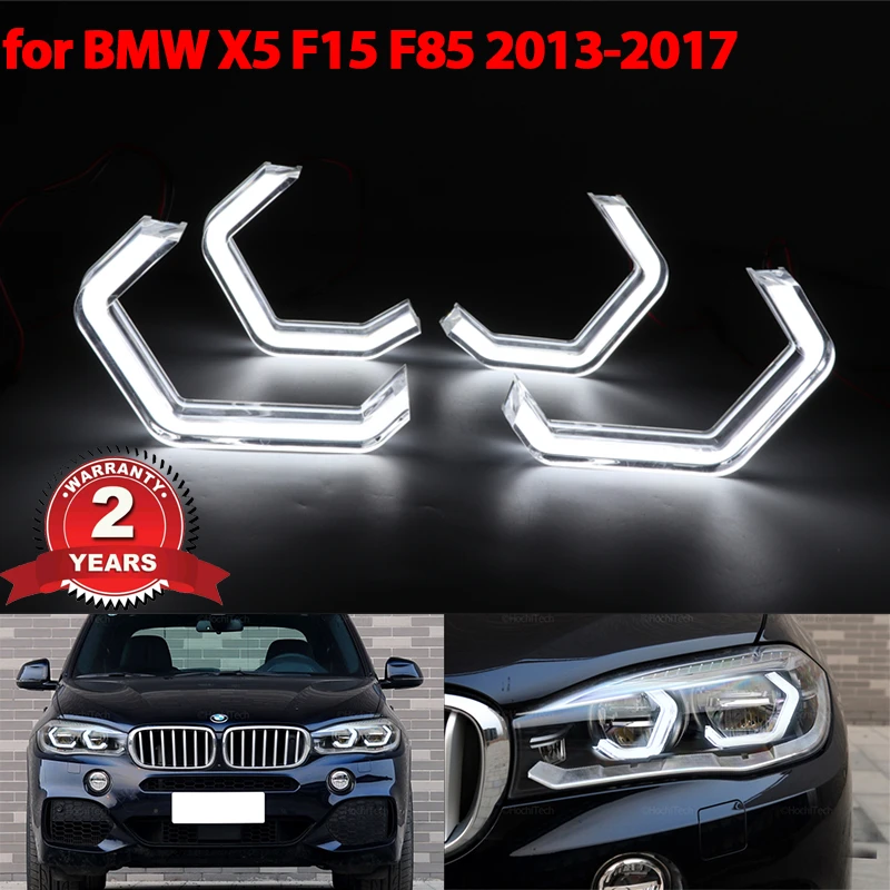 Per BMW X5 F15 X5M F85 2013-2017 accessori per auto Concept M4 Iconic Style LED Angel Eyes halo rings