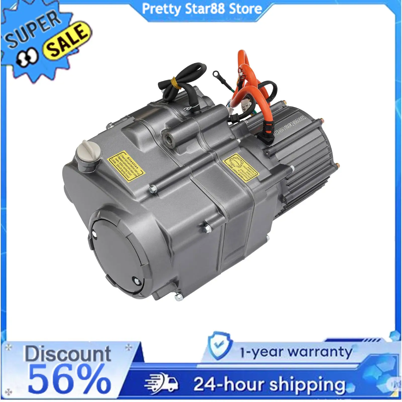 Motore Elettrico Brushless DC 1000W 48V per Triciclo, Moto, ATV, Kit Motore Elettrico per Moto, Facile Controllo, Kit Convertitore Fai-da-Te