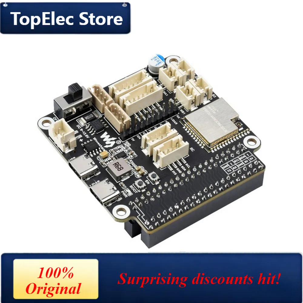 TopElec General Driver board for Robots Based on ESP32 multi-functional supports WIFI Bluetooth and ESP-NOW communications